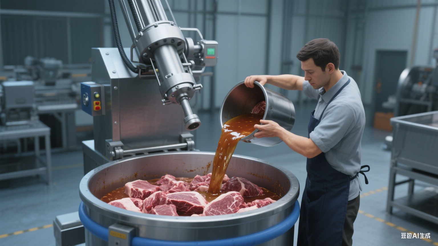 600L的不锈钢液压滚揉机是怎样运作的？容量大的好处是什么？(3)