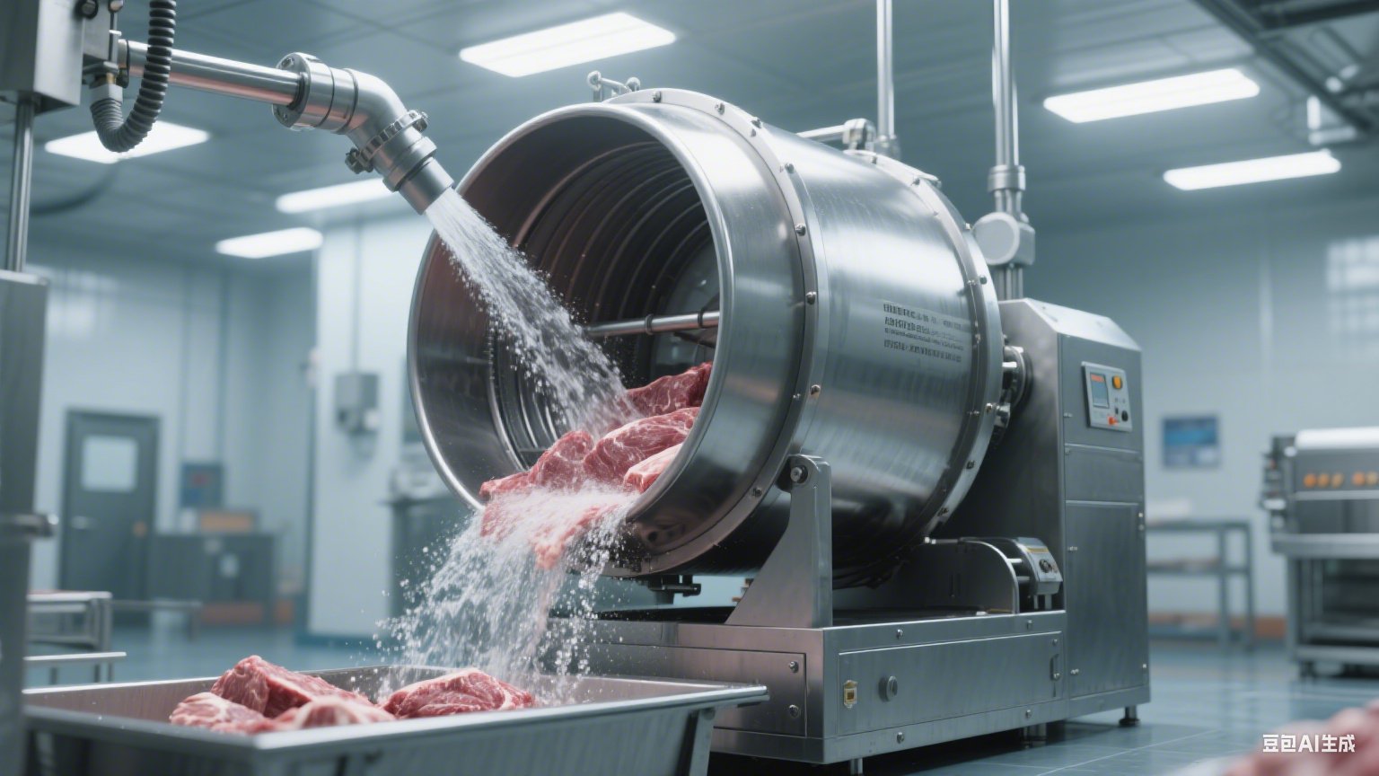 600L的不锈钢液压滚揉机是怎样运作的？容量大的好处是什么？(6)