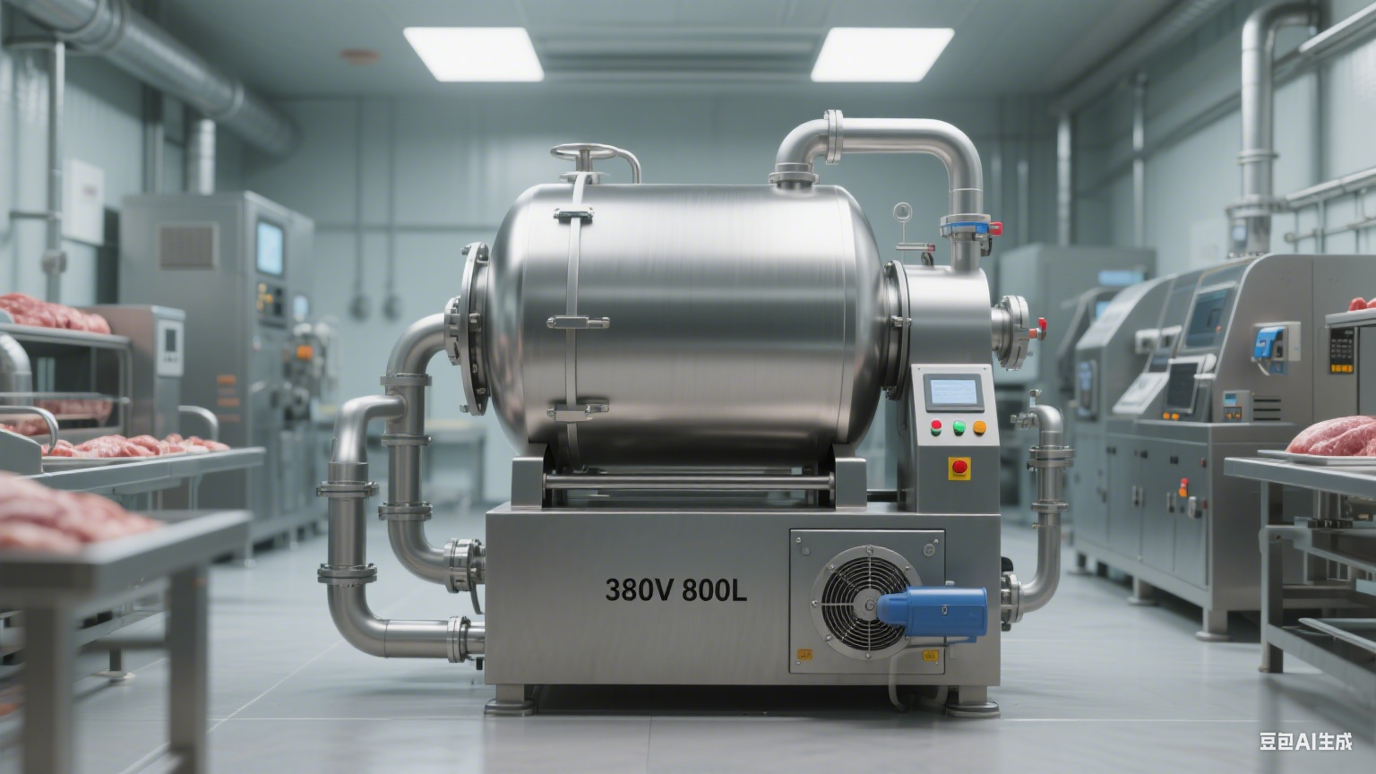 380v800L的真空滚揉机详细参数和适用于什么产品？(1)