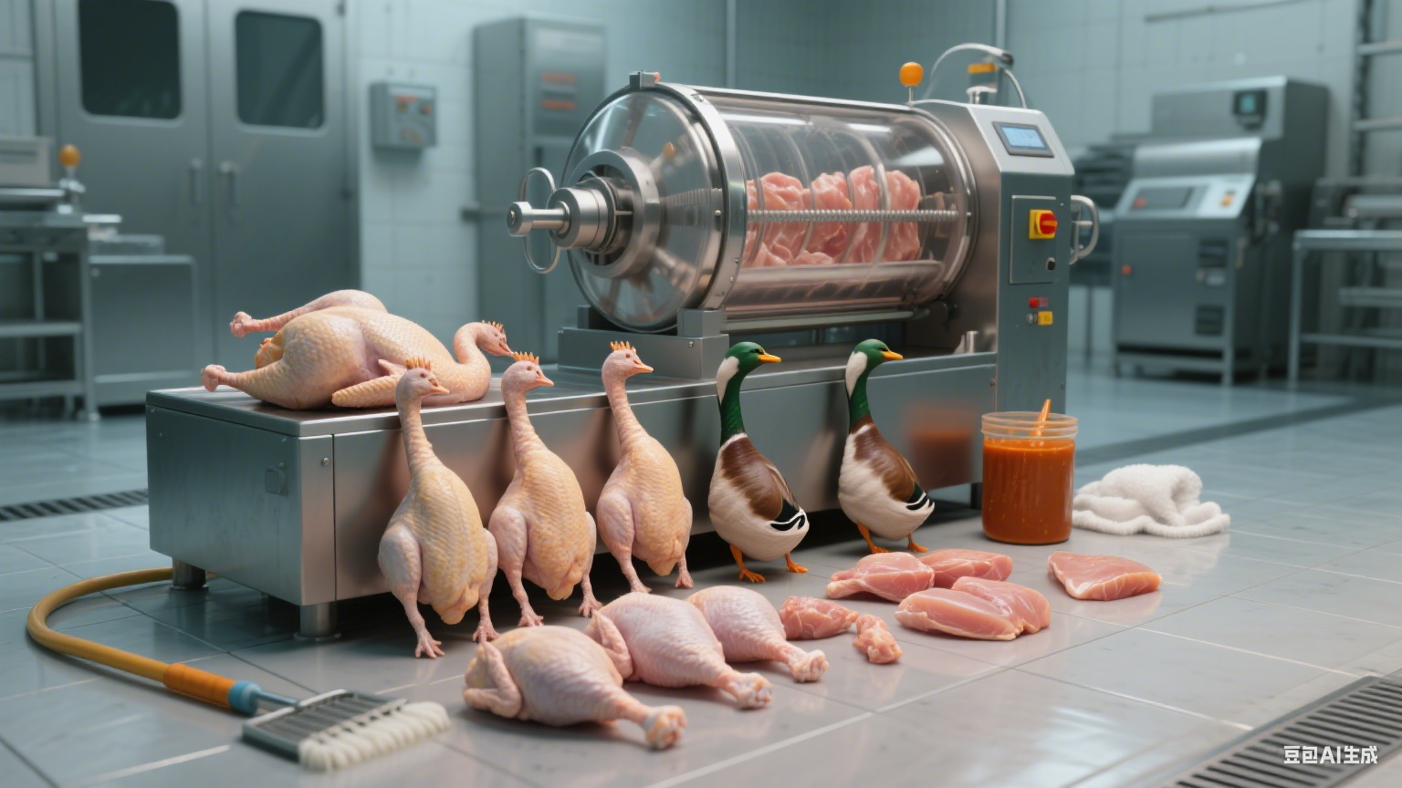 380v800L的真空滚揉机详细参数和适用于什么产品？(7)