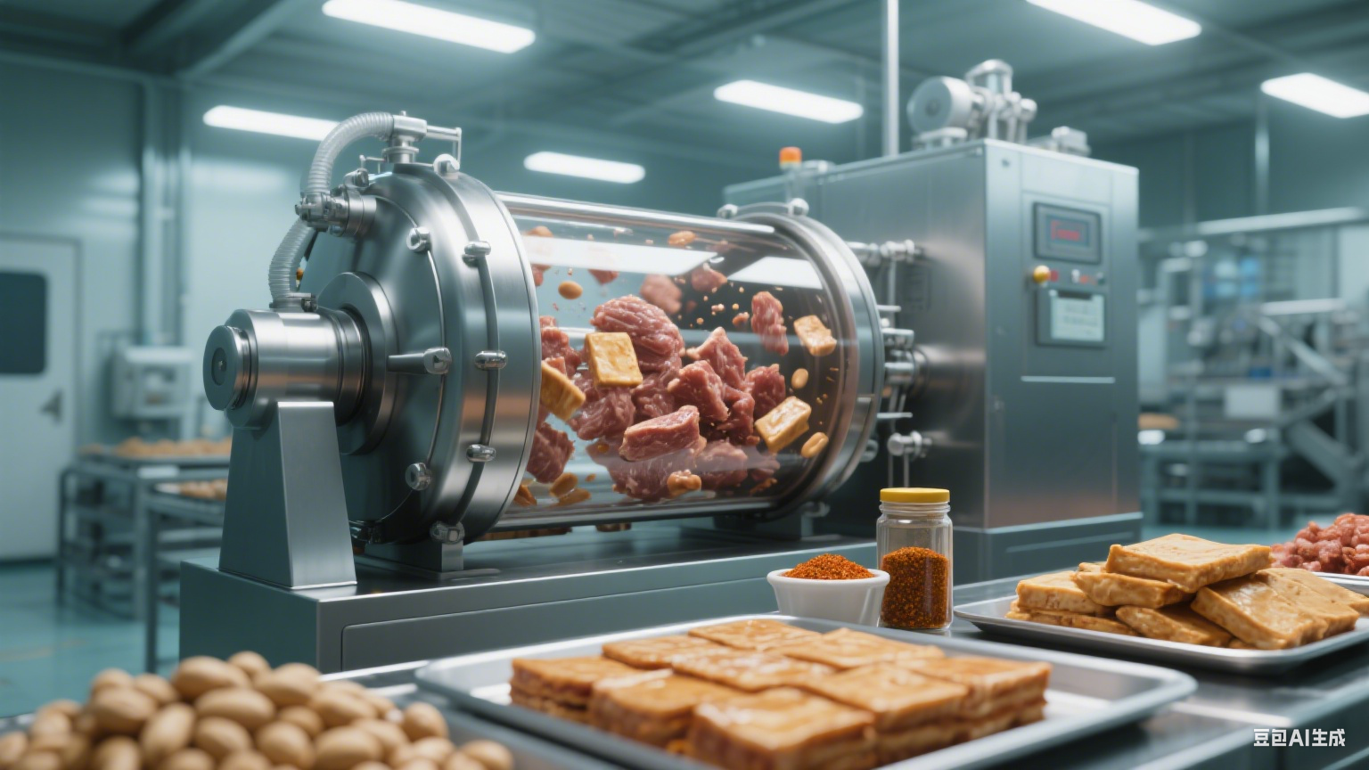 380v800L的真空滚揉机详细参数和适用于什么产品？(11)