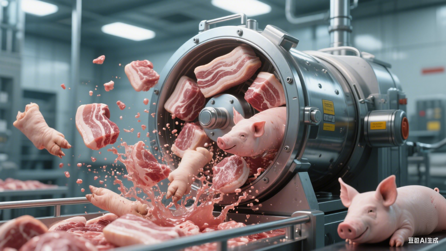 在肉制品加工领域,如香肠、火腿、培根、酱卤肉等生产过程中,滚揉机是提升肉类品质的关键设备(2) 在肉制品加工领域,如香肠、火腿、培根、酱卤肉等生产过程中,滚揉机是提升肉类品质的关键设备(2)