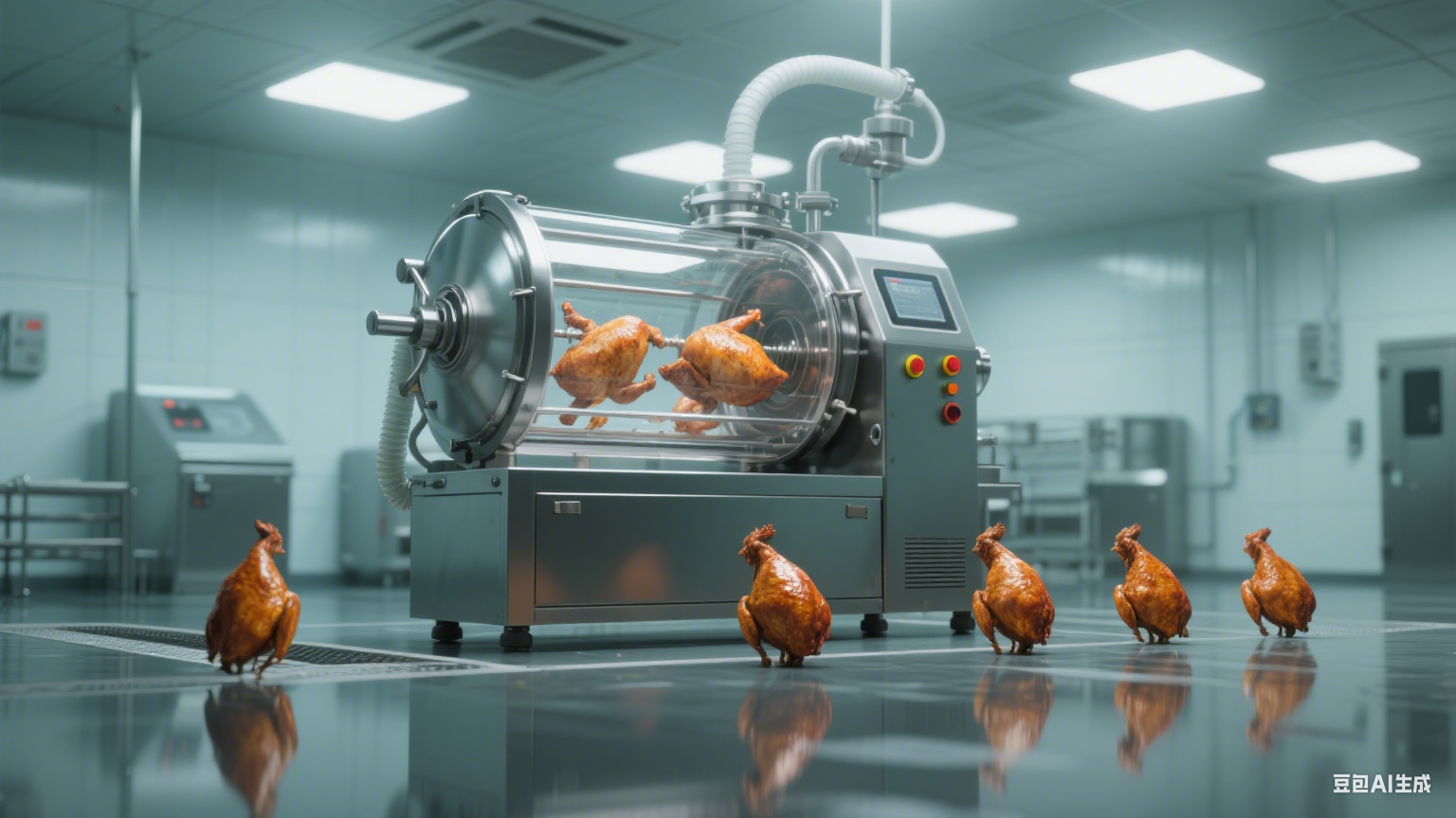 真空滚揉机:烧鸡加工的 “入味嫩肉魔法师”(2) 真空滚揉机:烧鸡加工的 “入味嫩肉魔法师”(2)