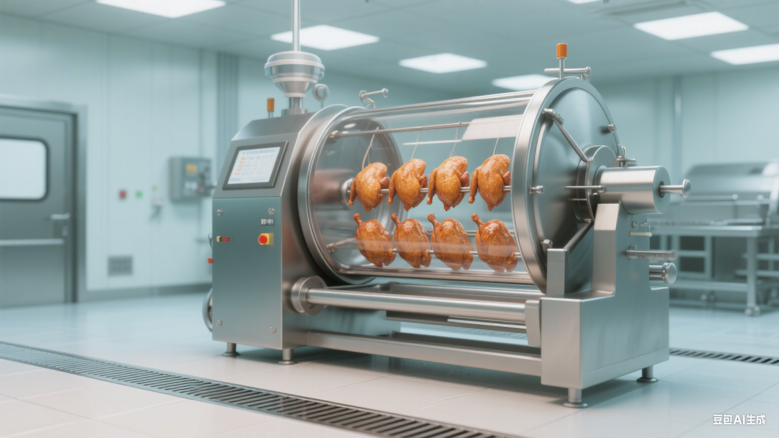 真空滚揉机:烧鸡加工的 “入味嫩肉魔法师”(3) 真空滚揉机:烧鸡加工的 “入味嫩肉魔法师”(3)