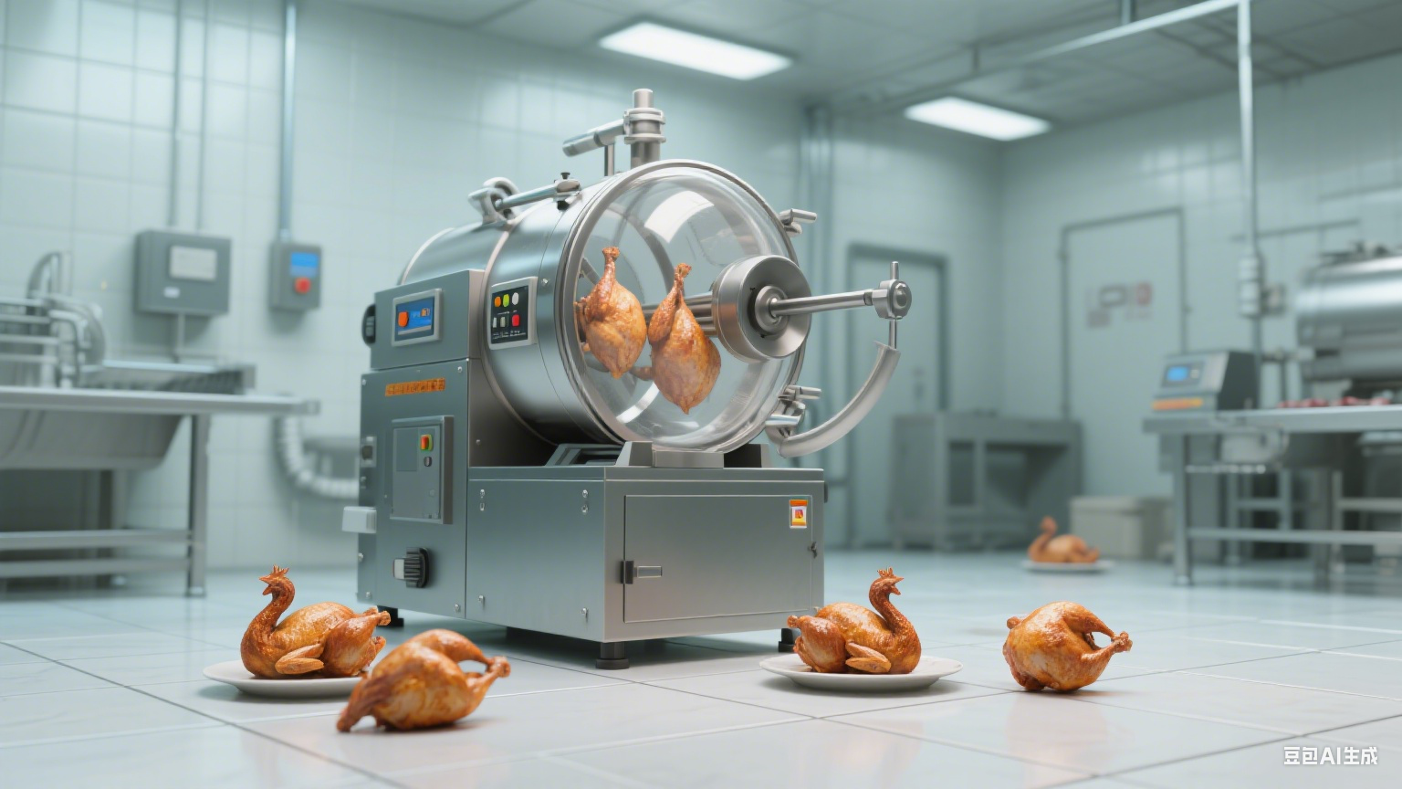 真空滚揉机:烧鸡加工的 “入味嫩肉魔法师”(5) 真空滚揉机:烧鸡加工的 “入味嫩肉魔法师”(5)