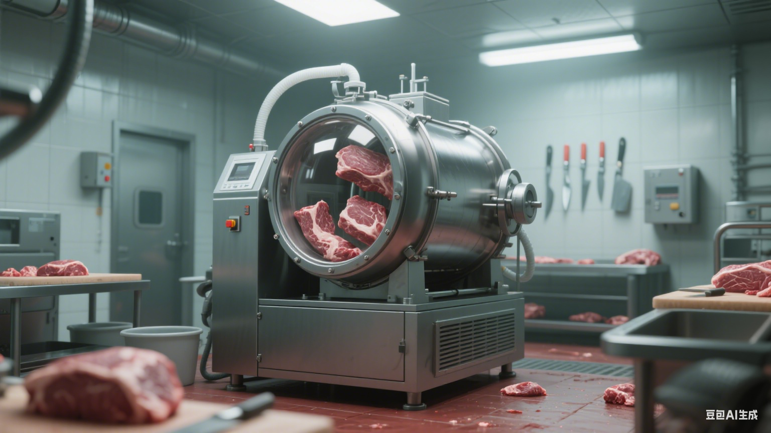牛肉加工真空滚揉机“入味嫩肉魔术师”，它给牛肉带来了美感！(3)