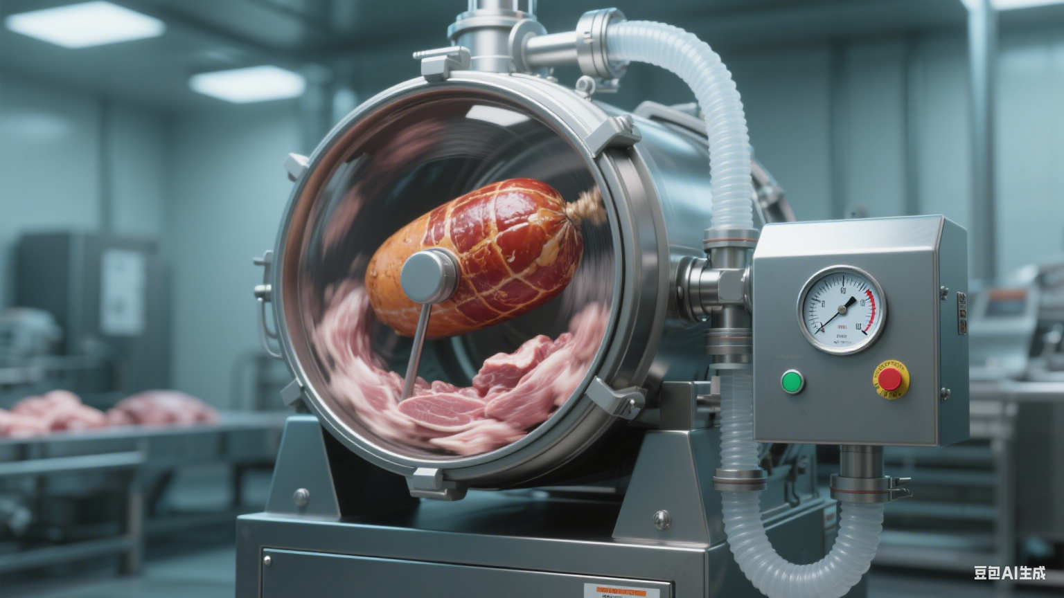 真空滚揉机在食品行业的核心优势与实践应用价值(2)