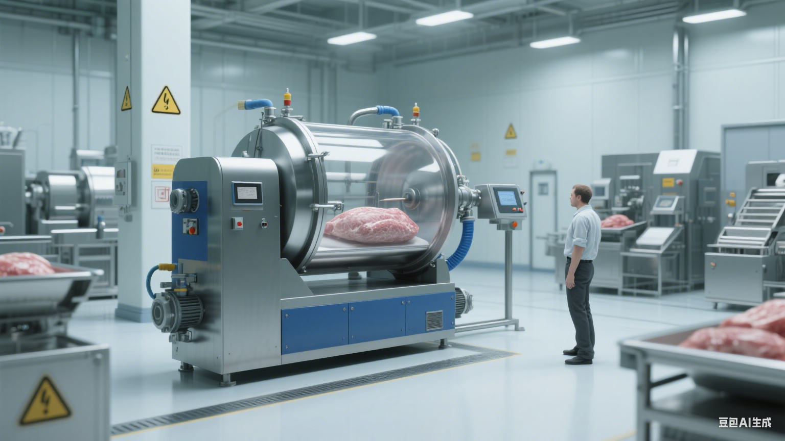 真空滚揉机在食品行业的核心优势与实践应用价值(8)