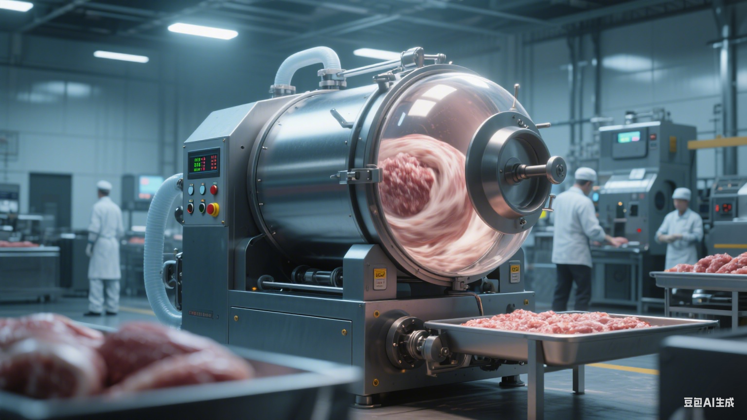 真空滚揉机的作用在于什么，为什么食品业那么受众(8)