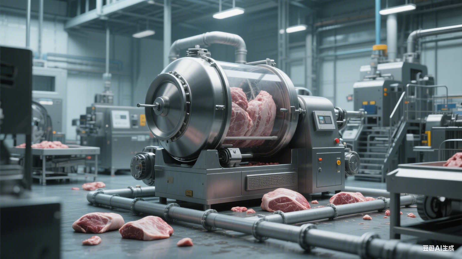 滚揉机在肉类加工中的应用(6)