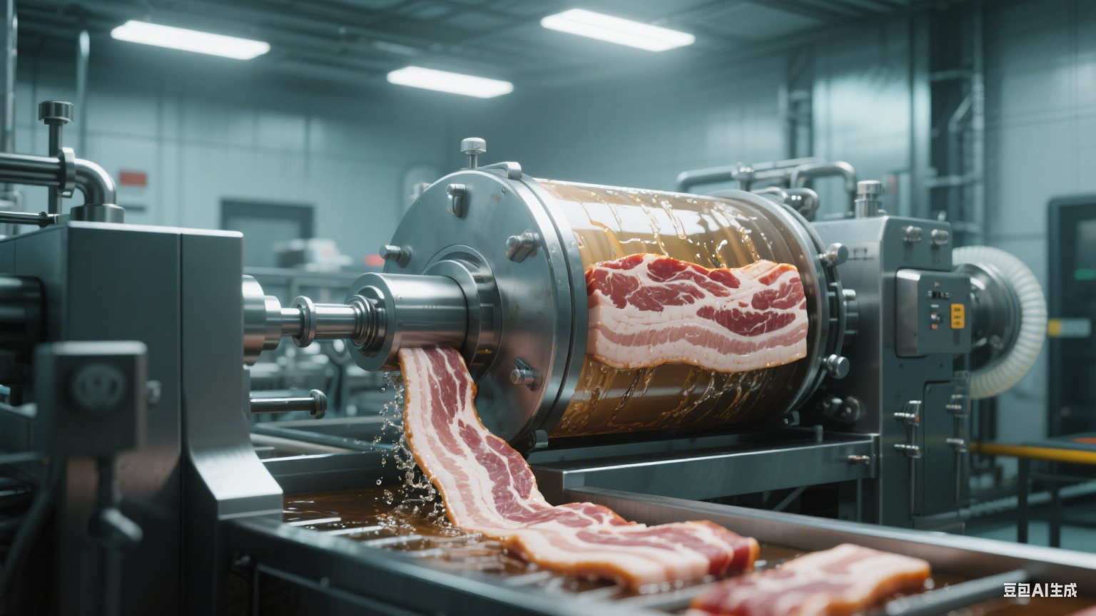 真空滚揉机在食品加工厂中的核心优势：效率、品质与安全的多维提升(2)