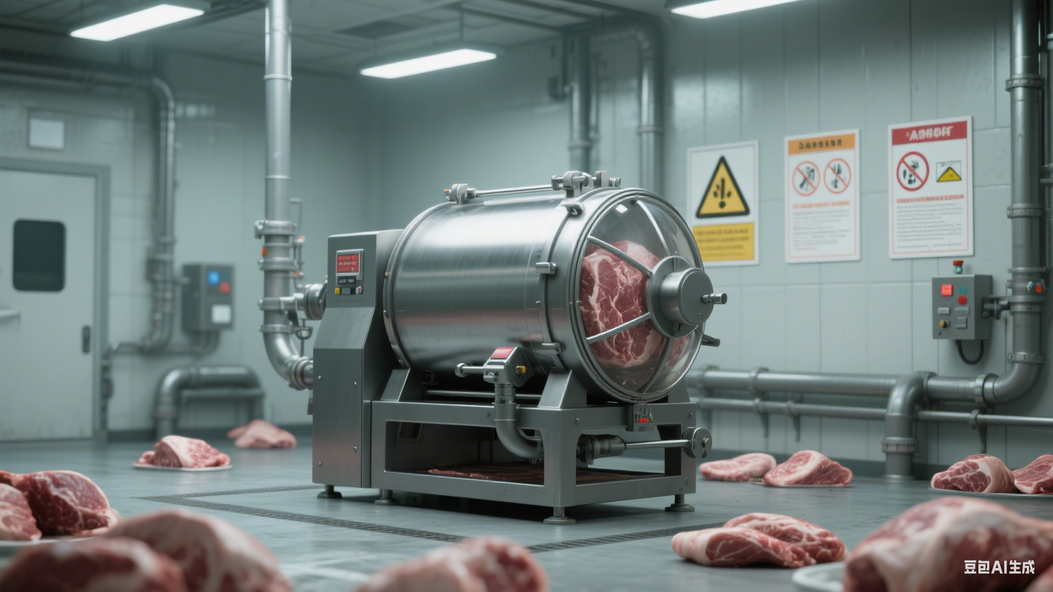 真空滚揉机在食品加工厂的适用产品范围与工艺适配(6)