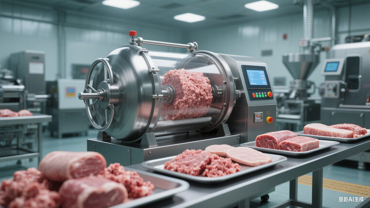 真空滚揉机在食品加工厂的适用产品范围与工艺适配(7)