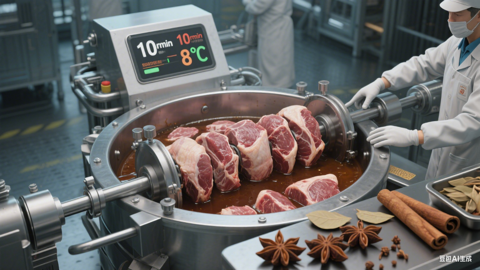 滚揉机在牛肉加工中的应用(4)