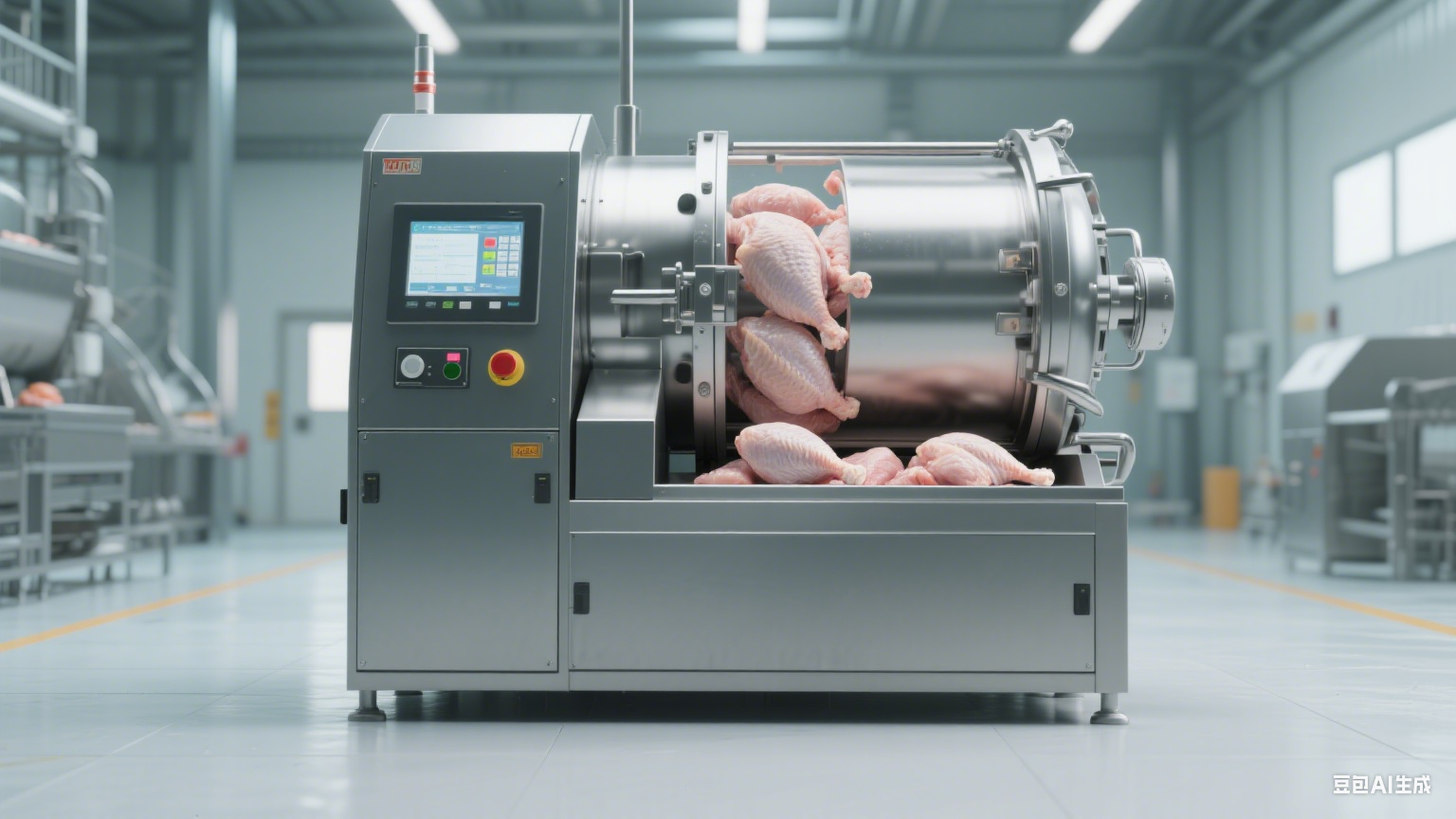 滚揉机在鸡肉加工中的应用(5)