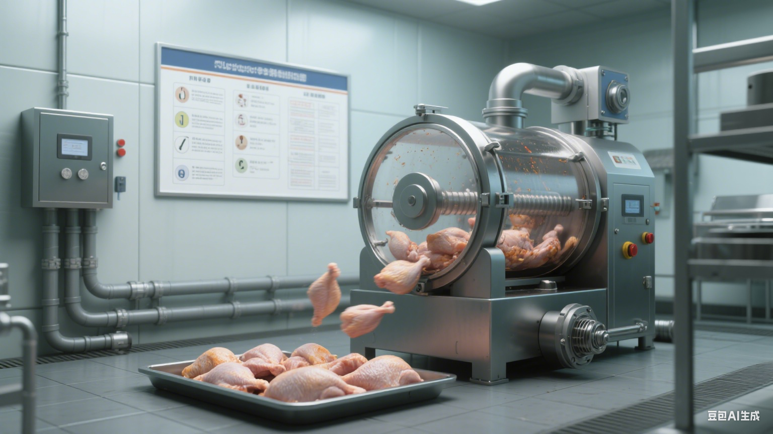 真空滚揉机在食品加工厂中的核心优势解析(3)