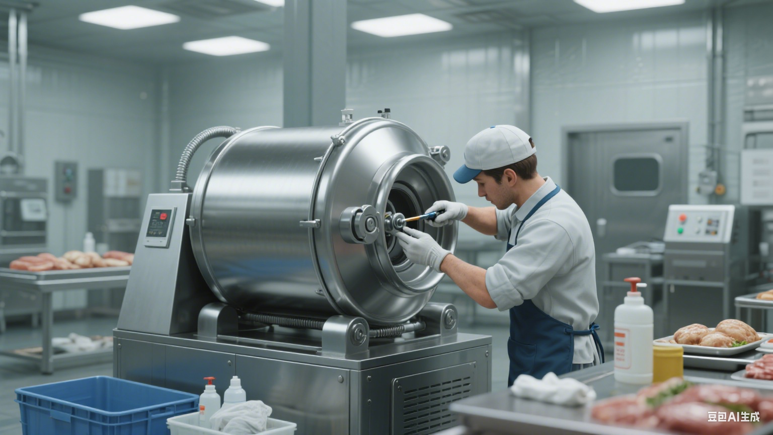 滚揉机的维护方式：给 “食品按摩师” 做日常保养(6)