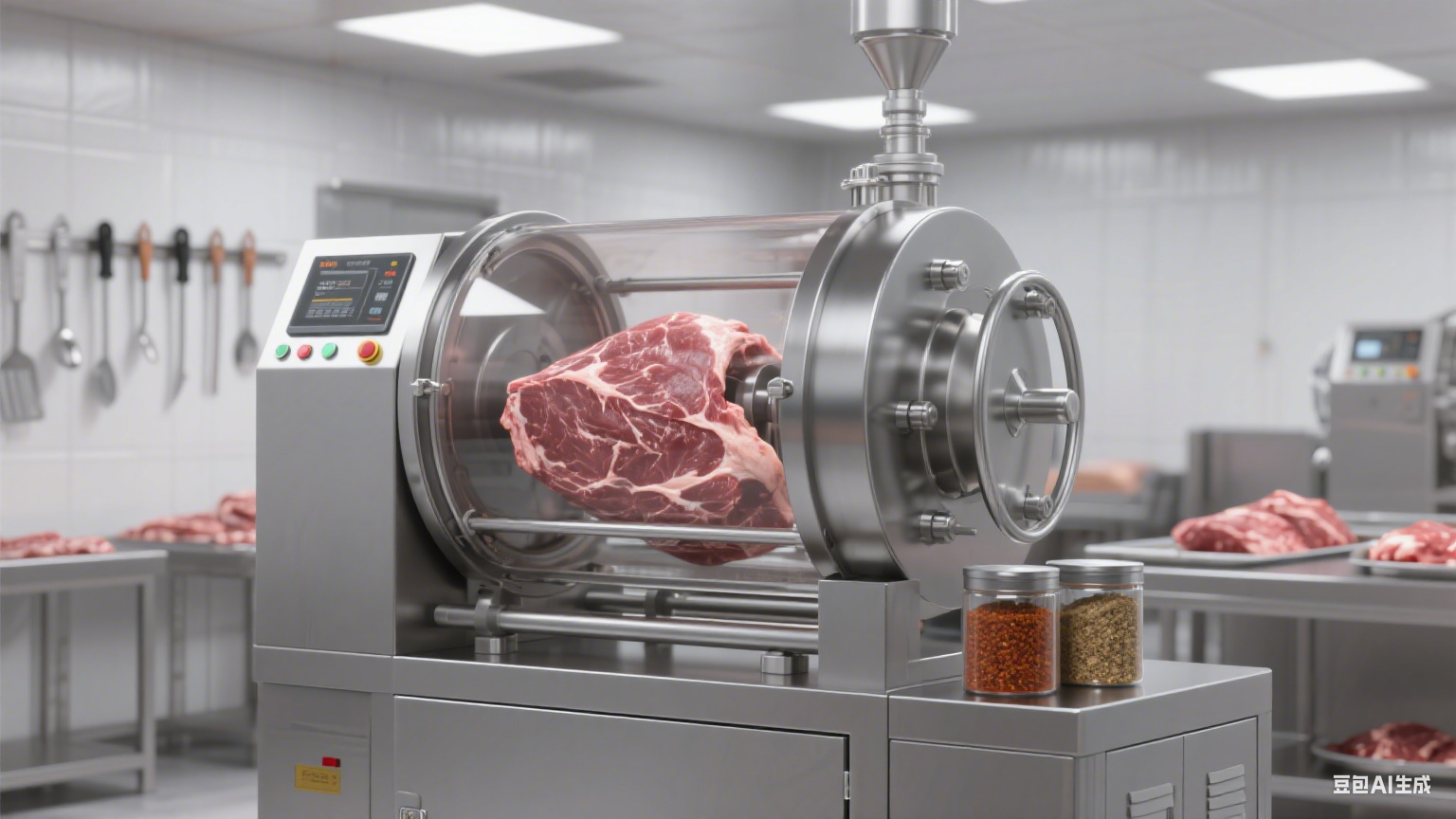 酱牛肉真空滚揉机：会进空气吗？滚越久味道越好？(5)