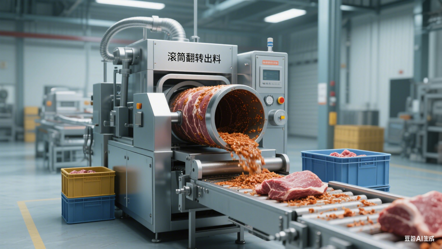 酱牛肉腌渍呼吸式变频滚揉机：好用吗？是什么出料方式？(4)