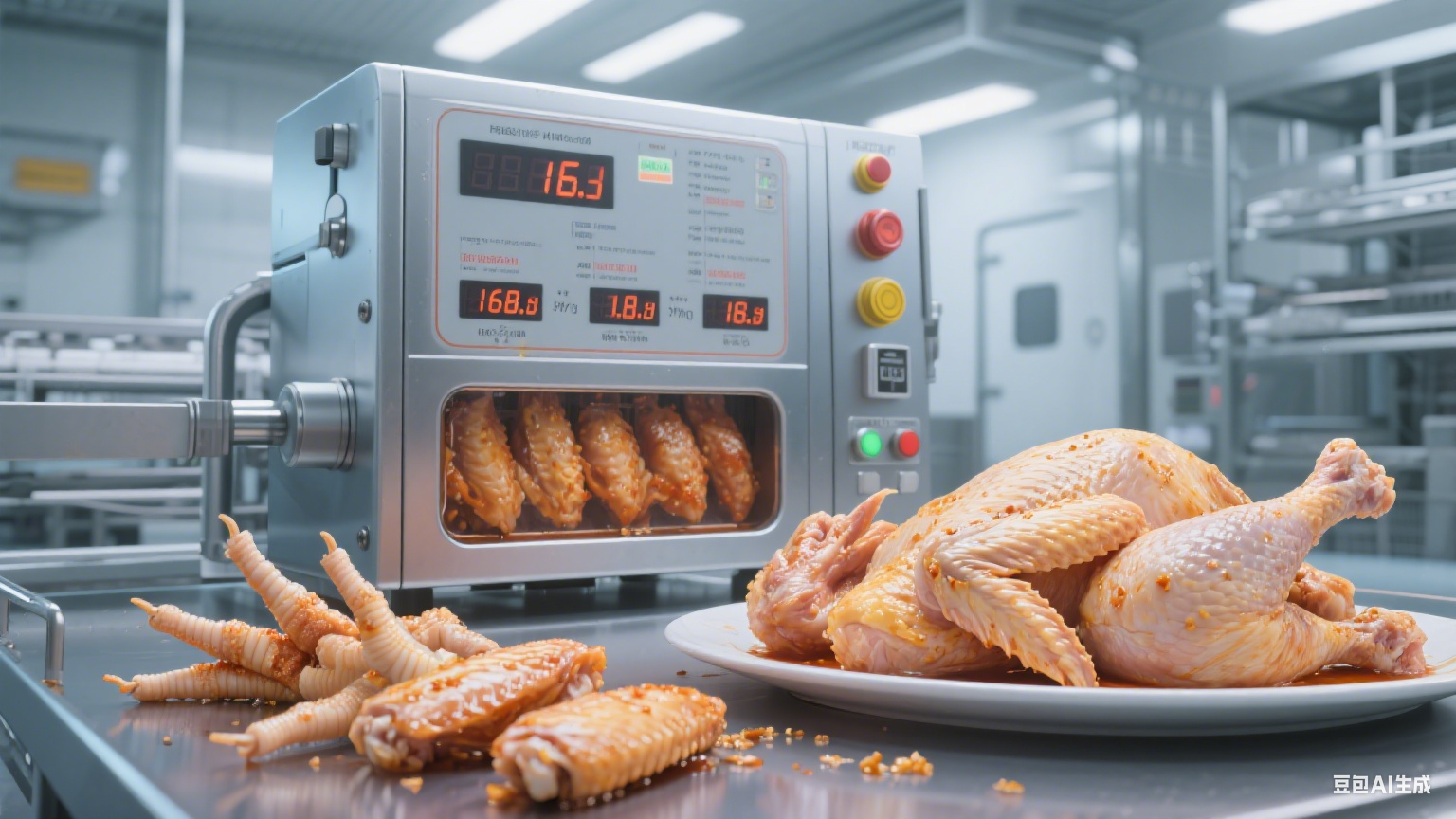 鸡爪鸡翅腌制滚揉机：比人工快多少？能腌入味吗？(4)