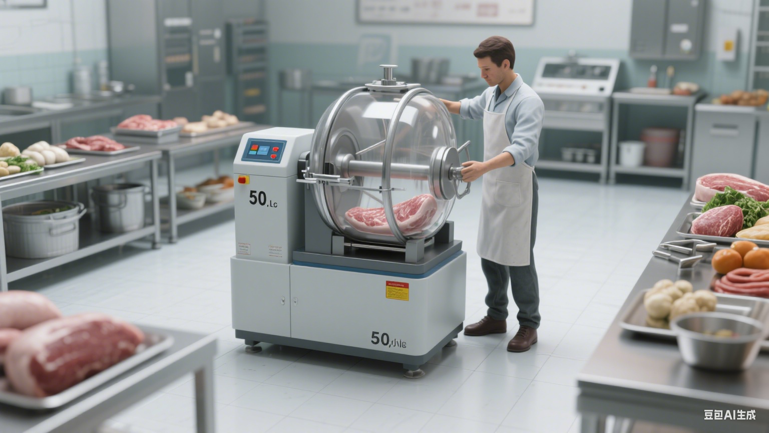 鸡爪鸡翅腌制滚揉机：比人工快多少？能腌入味吗？(5)