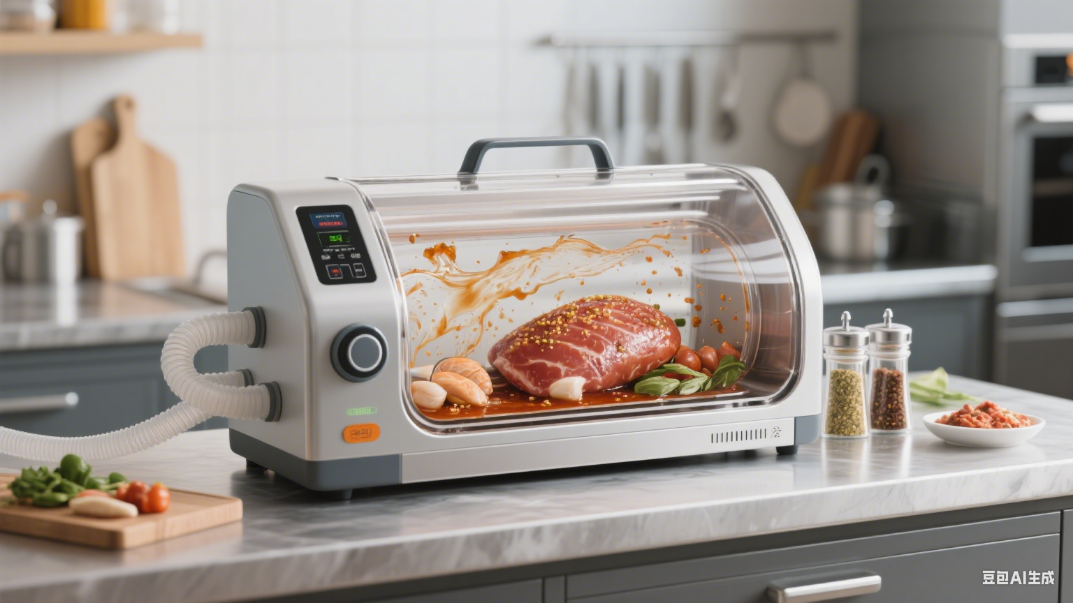 奥尔良烤鸡滚揉机：咋让食材腌入味？滚筒是真空的吗？(3)