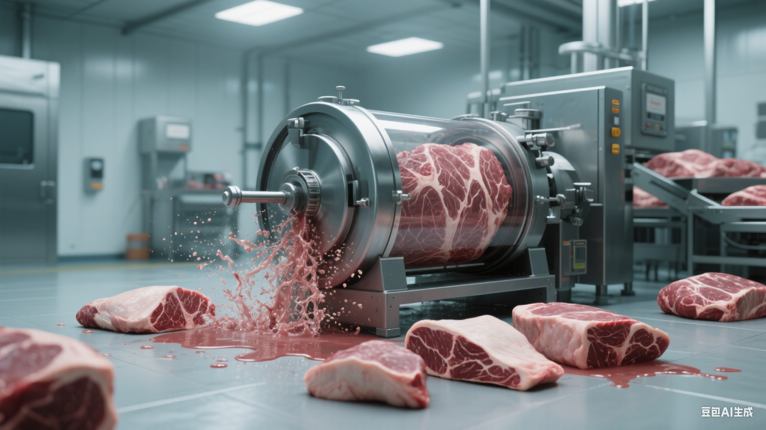 滚揉机咋腌牛肉？(2)