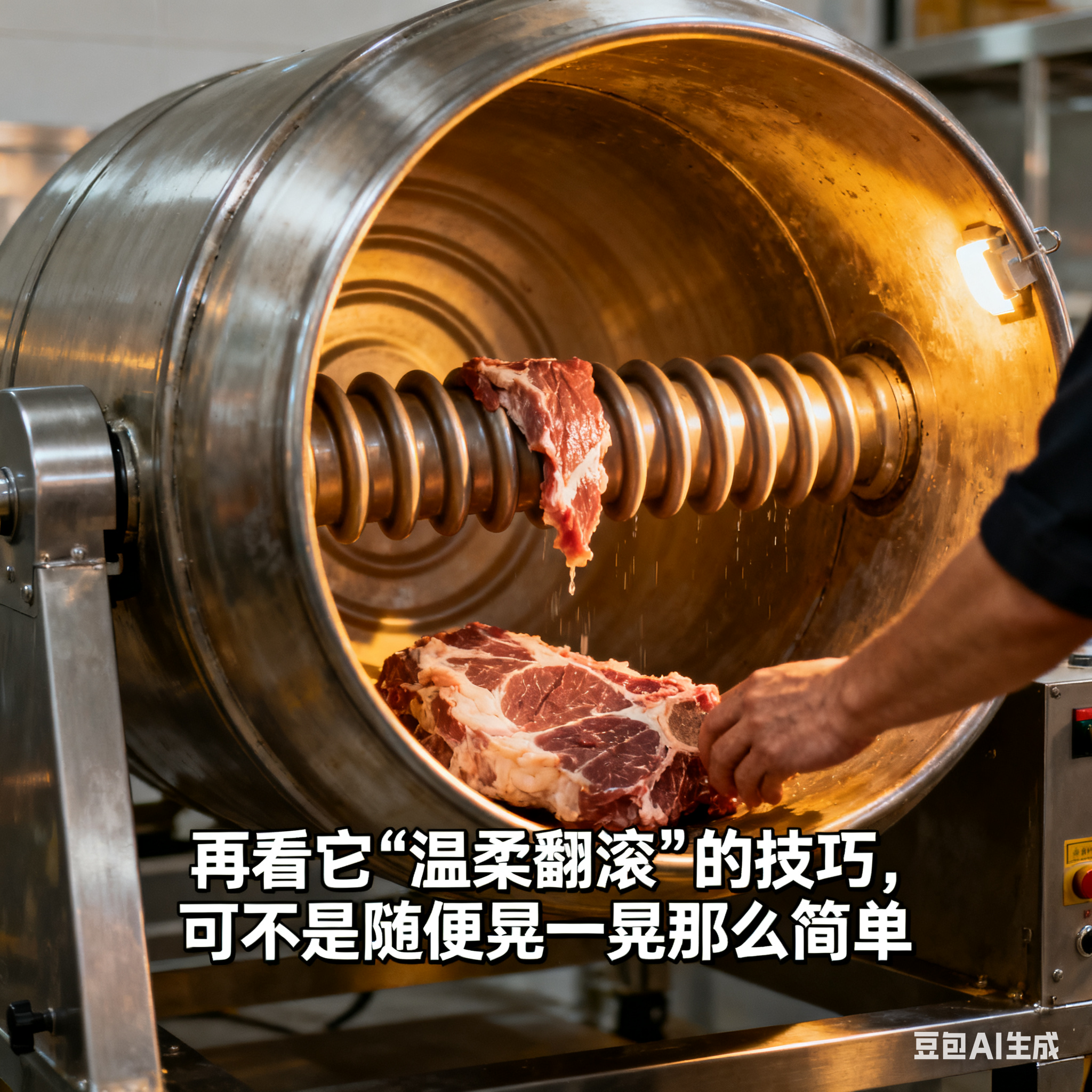 牛腩真空滚揉机怎样快速腌制入味?(3)