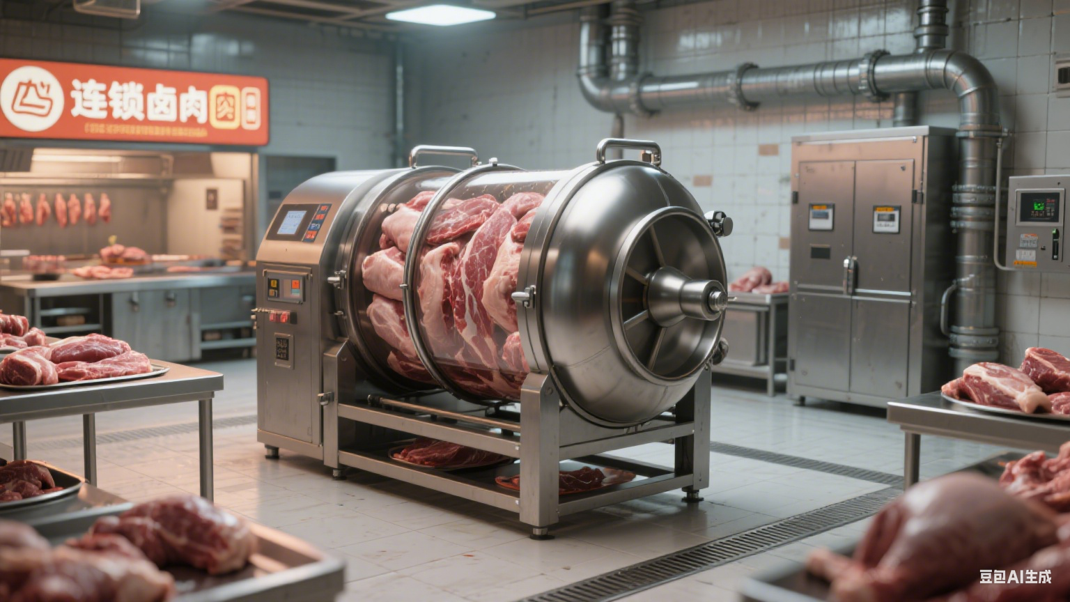 肉制品腌制滚揉机：藏在卤味坊里的 “风味魔术师”(1)