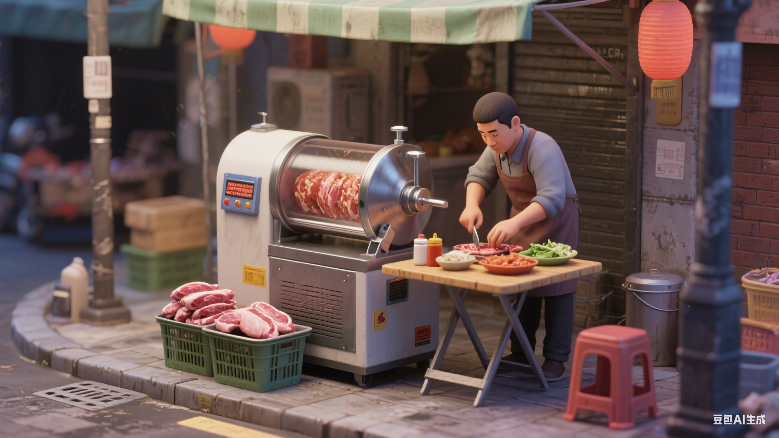 肉制品腌制滚揉机：藏在卤味坊里的 “风味魔术师”(4)