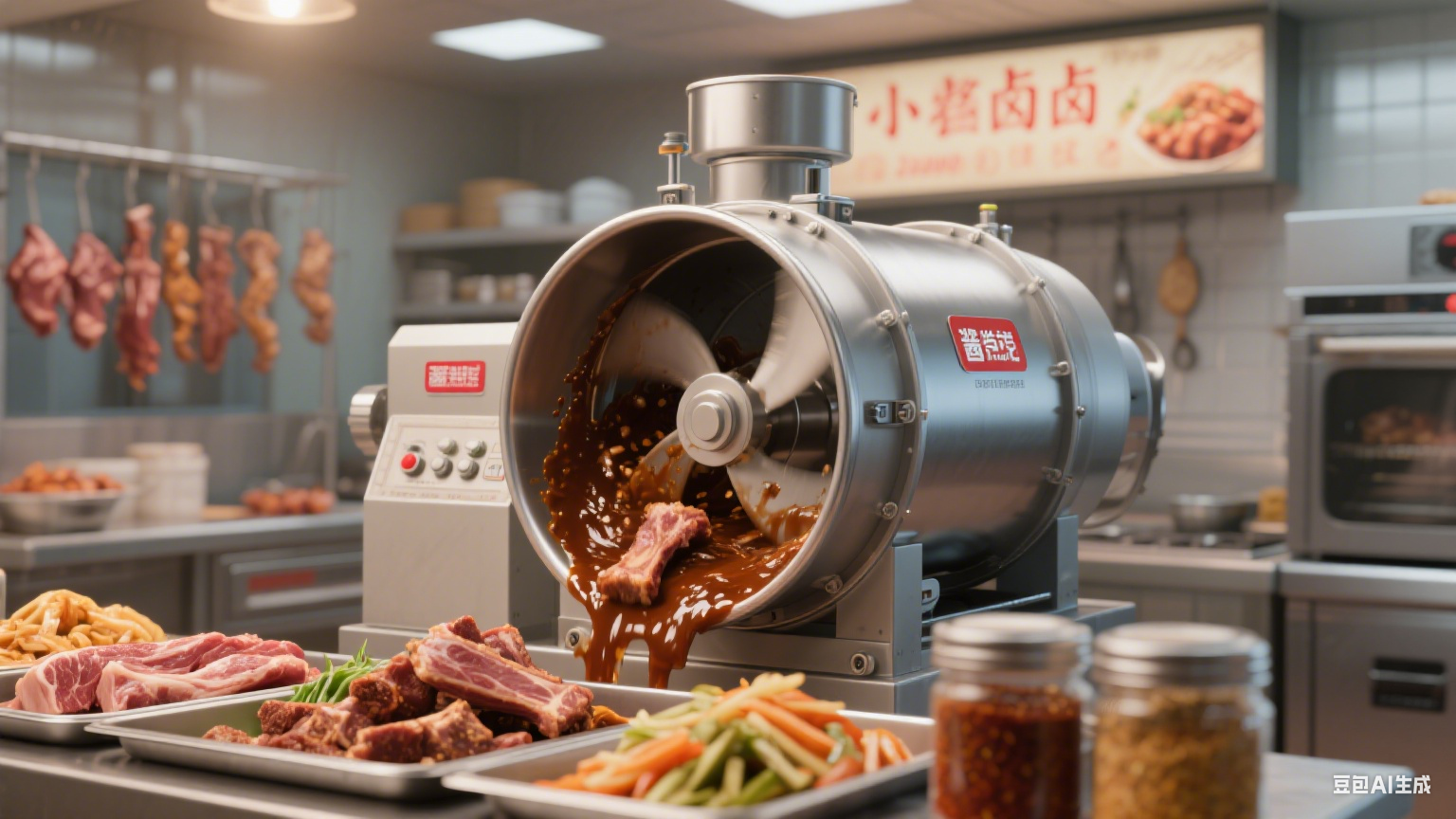 肉制品酱菜滚筒搅拌机会不会改变肉质的口感?(1)