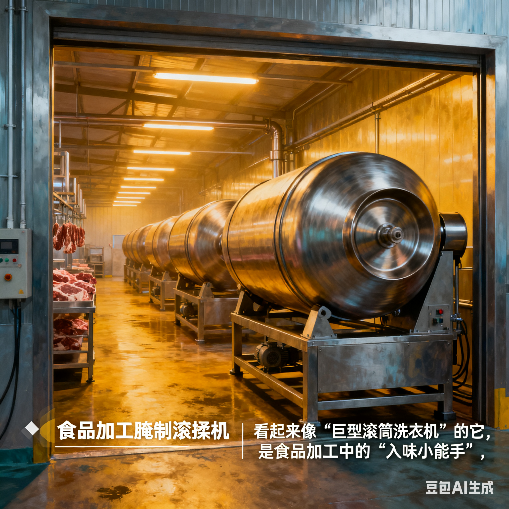 食品加工腌制滚揉机：让馅料 “吃透” 味道的秘密武器(1)