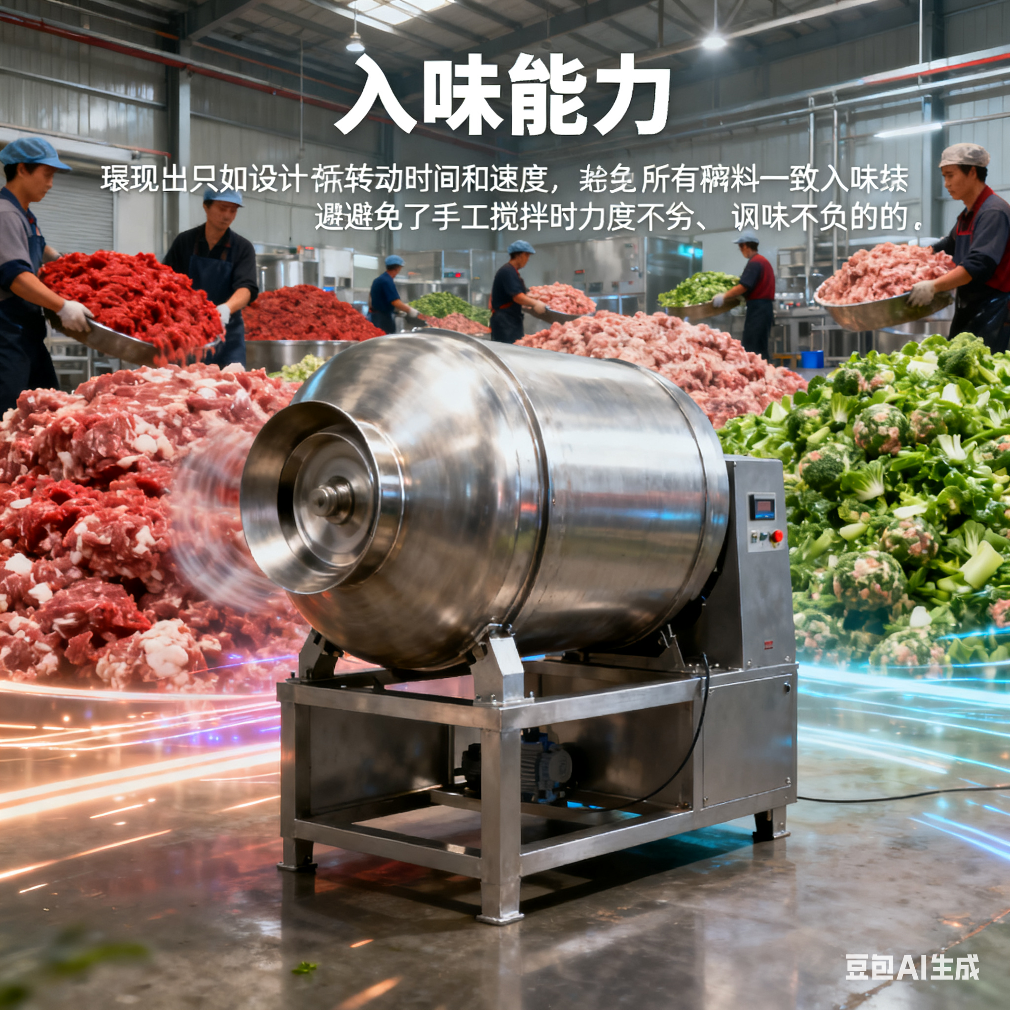 食品加工腌制滚揉机：让馅料 “吃透” 味道的秘密武器(3)