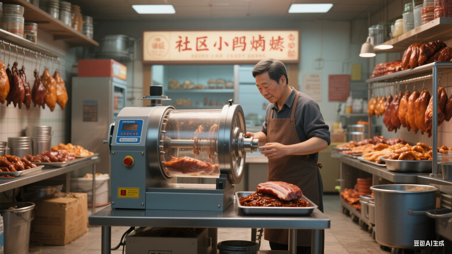 里脊嫩化时序：解密里脊肉真空滚揉机的滚揉时间调控(6)