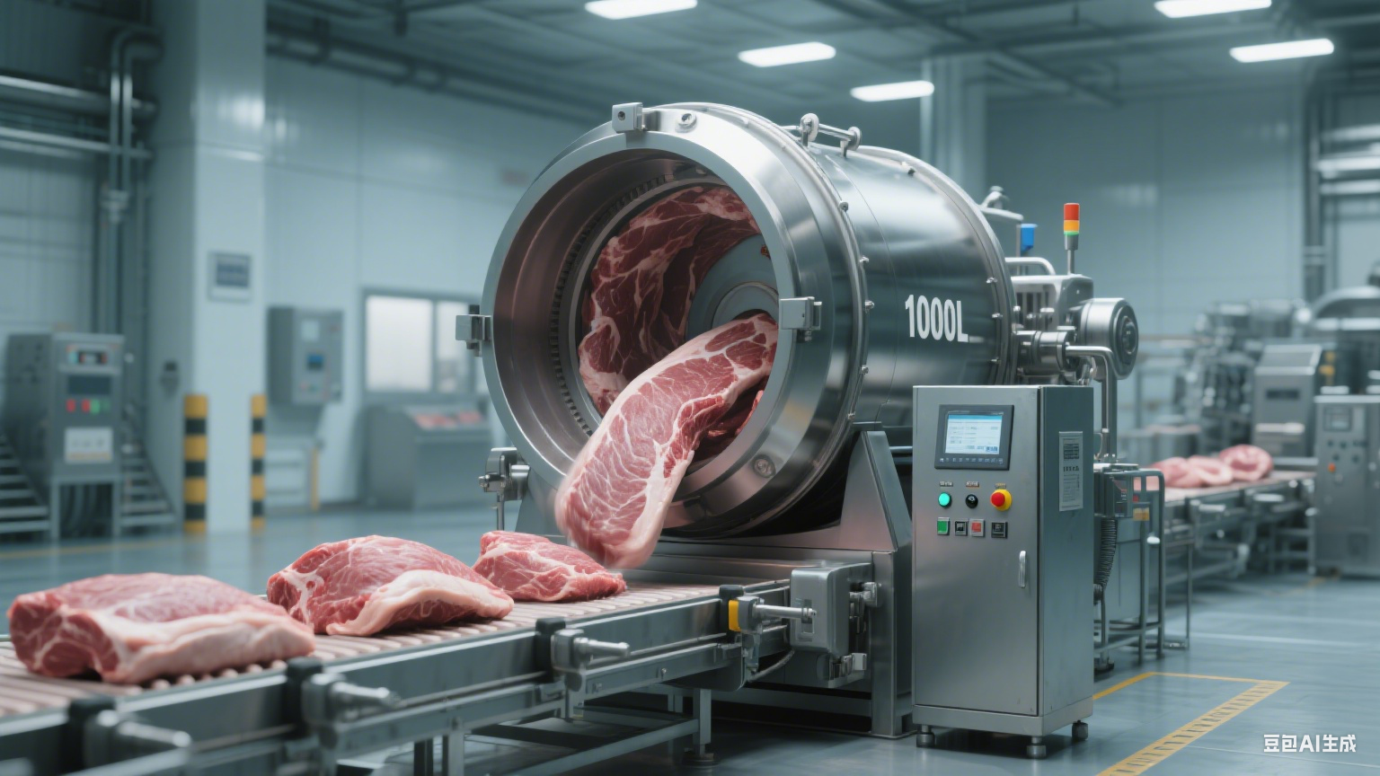里脊嫩化时序：解密里脊肉真空滚揉机的滚揉时间调控(7)