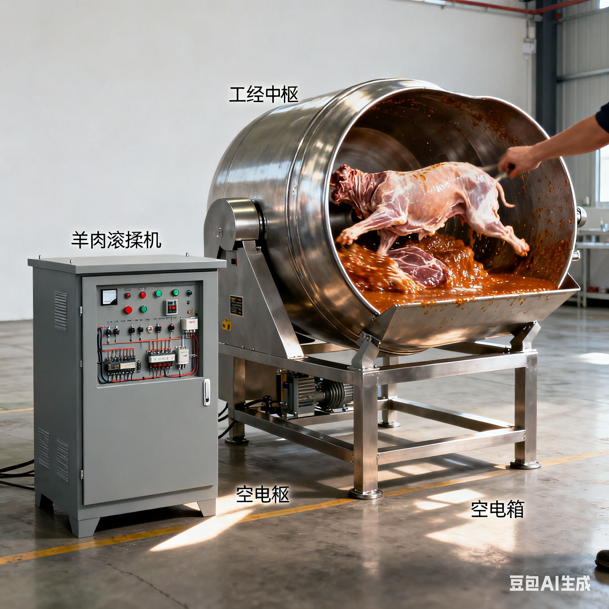 智控中枢・护航鲜醇：羊肉滚揉机空电箱的核心构建与安全要义(1)