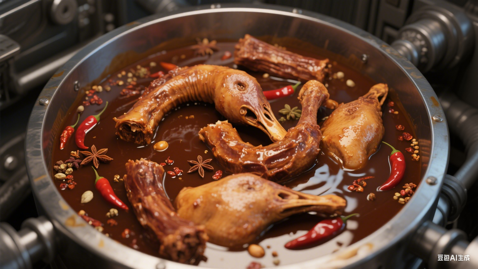 鸭脖滚揉机：构筑卤味肉质优化的风味赋能体系 —— 解析骨类处理的功能边界(2)