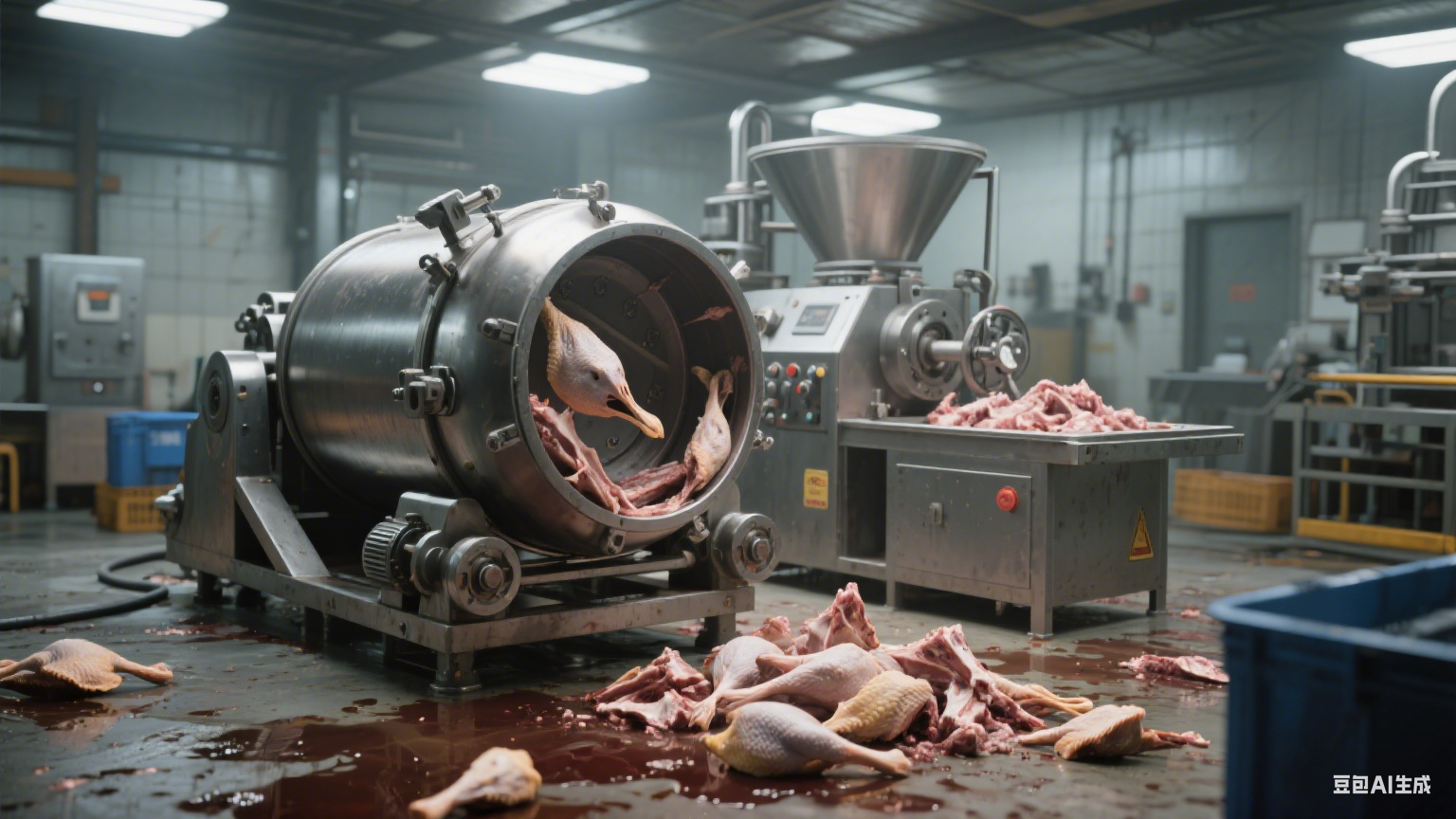 鸭脖滚揉机：构筑卤味肉质优化的风味赋能体系 —— 解析骨类处理的功能边界(4)