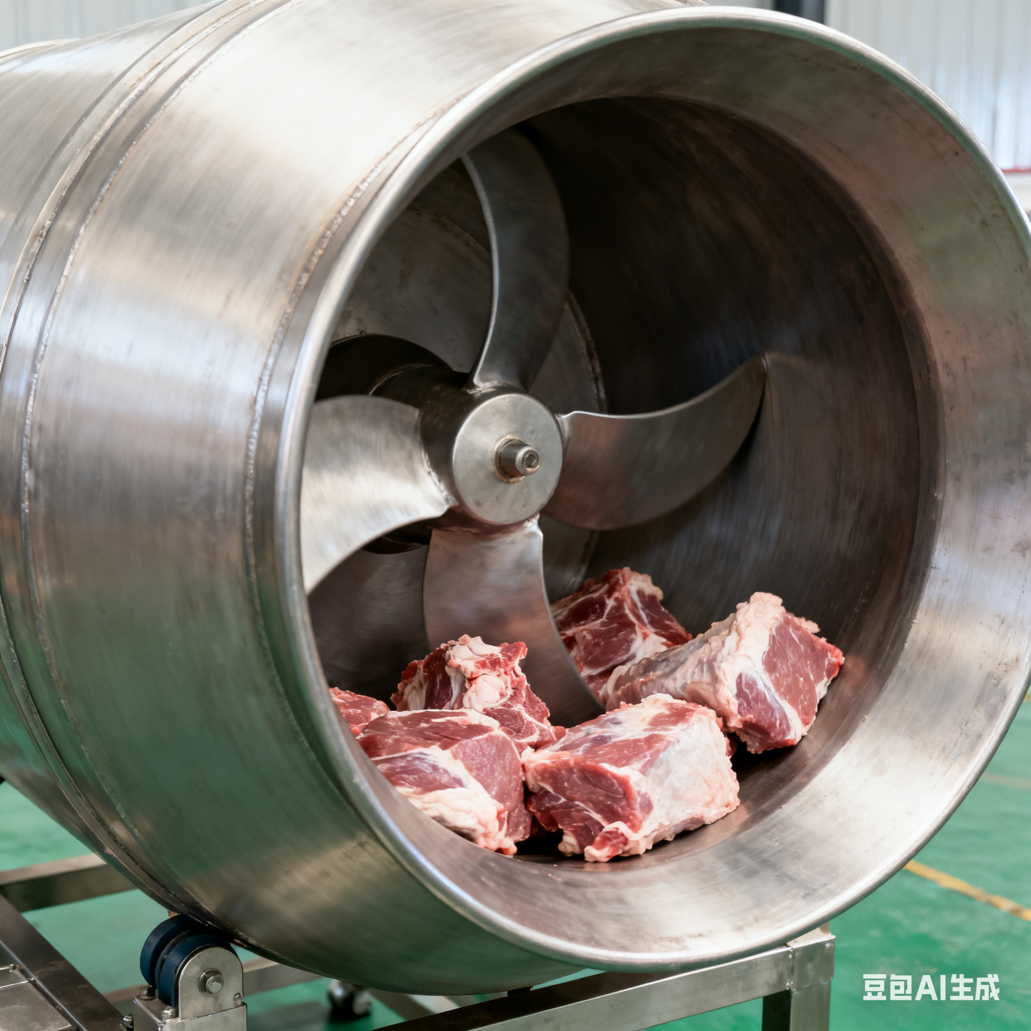 羊肉滚揉机到底能适配多大颗粒？(3)