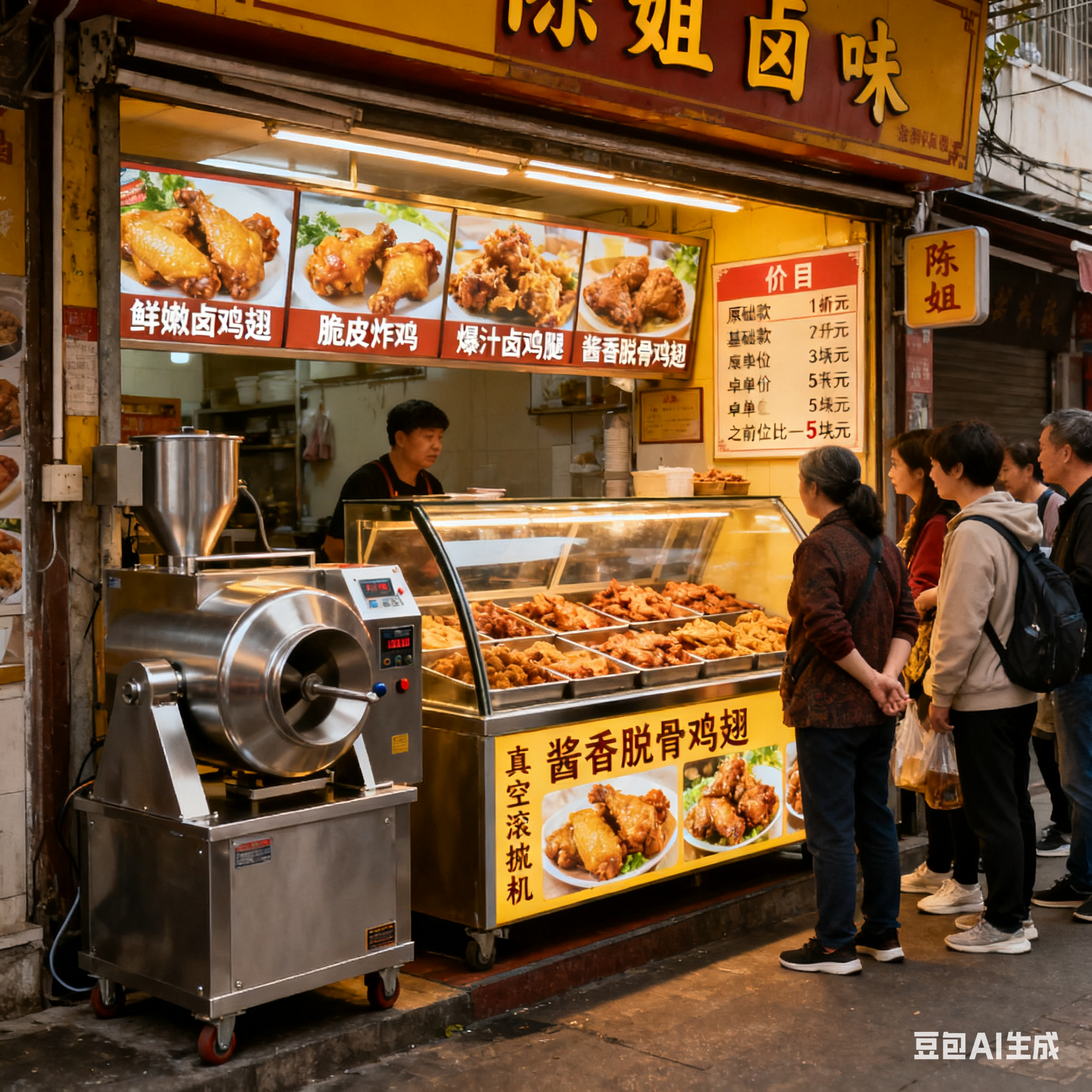 鸡翅鸡腿真空滚揉机，比一般滚揉机好在哪？(6)