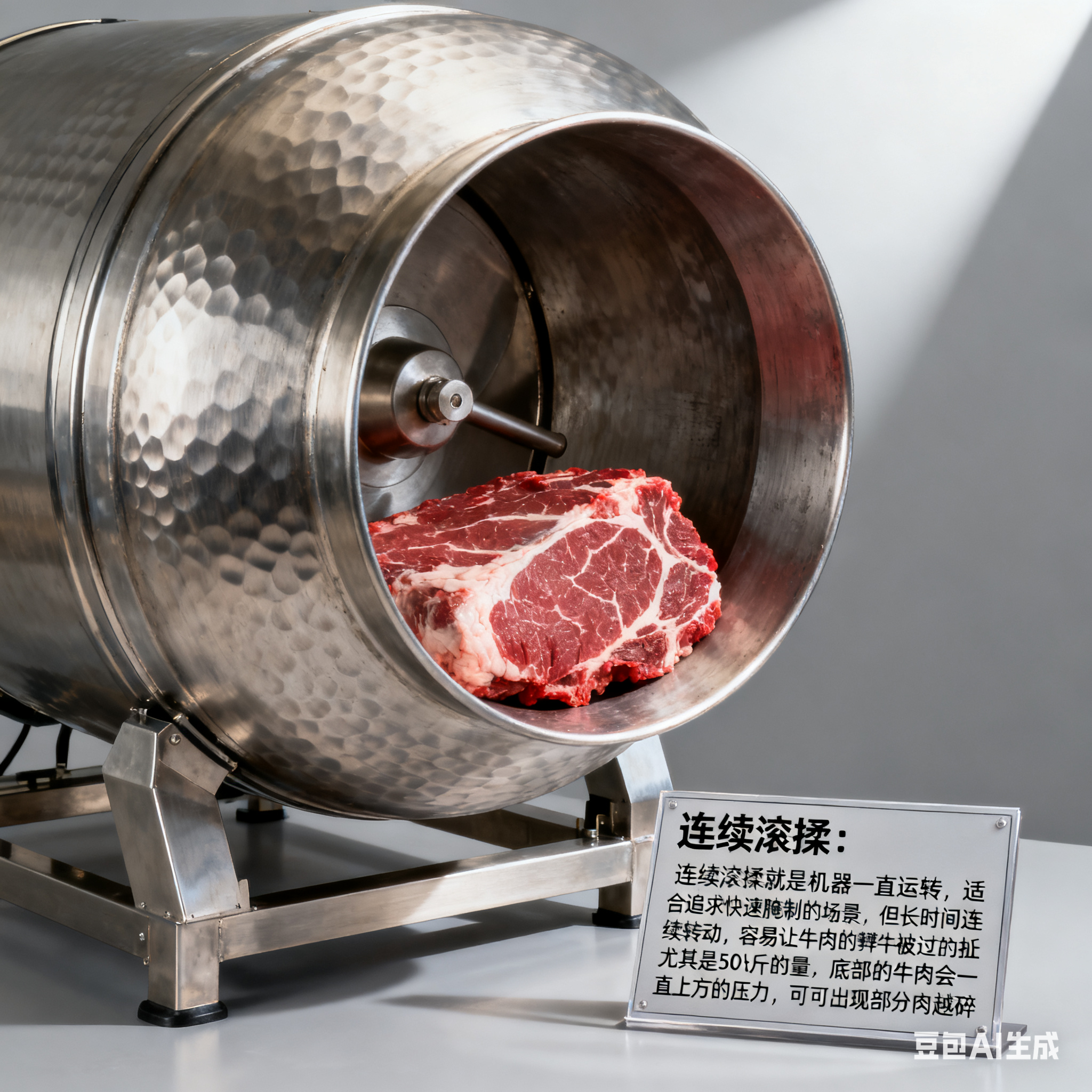 滚揉机腌 50 公斤牛肉，要多久才够？(4)