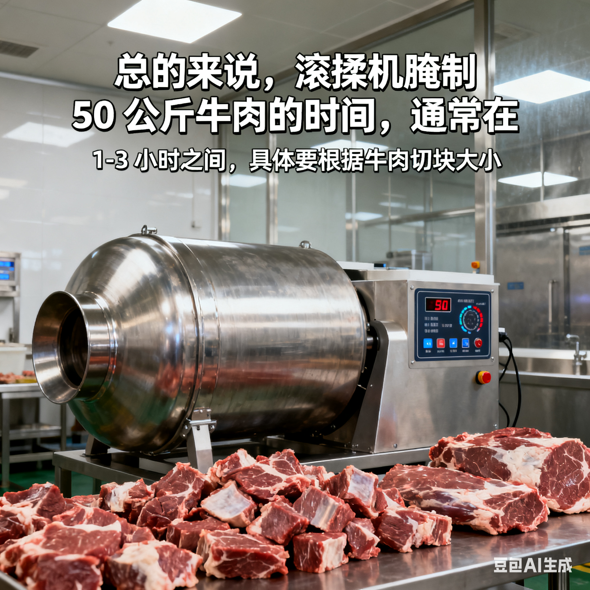 滚揉机腌 50 公斤牛肉，要多久才够？(6)