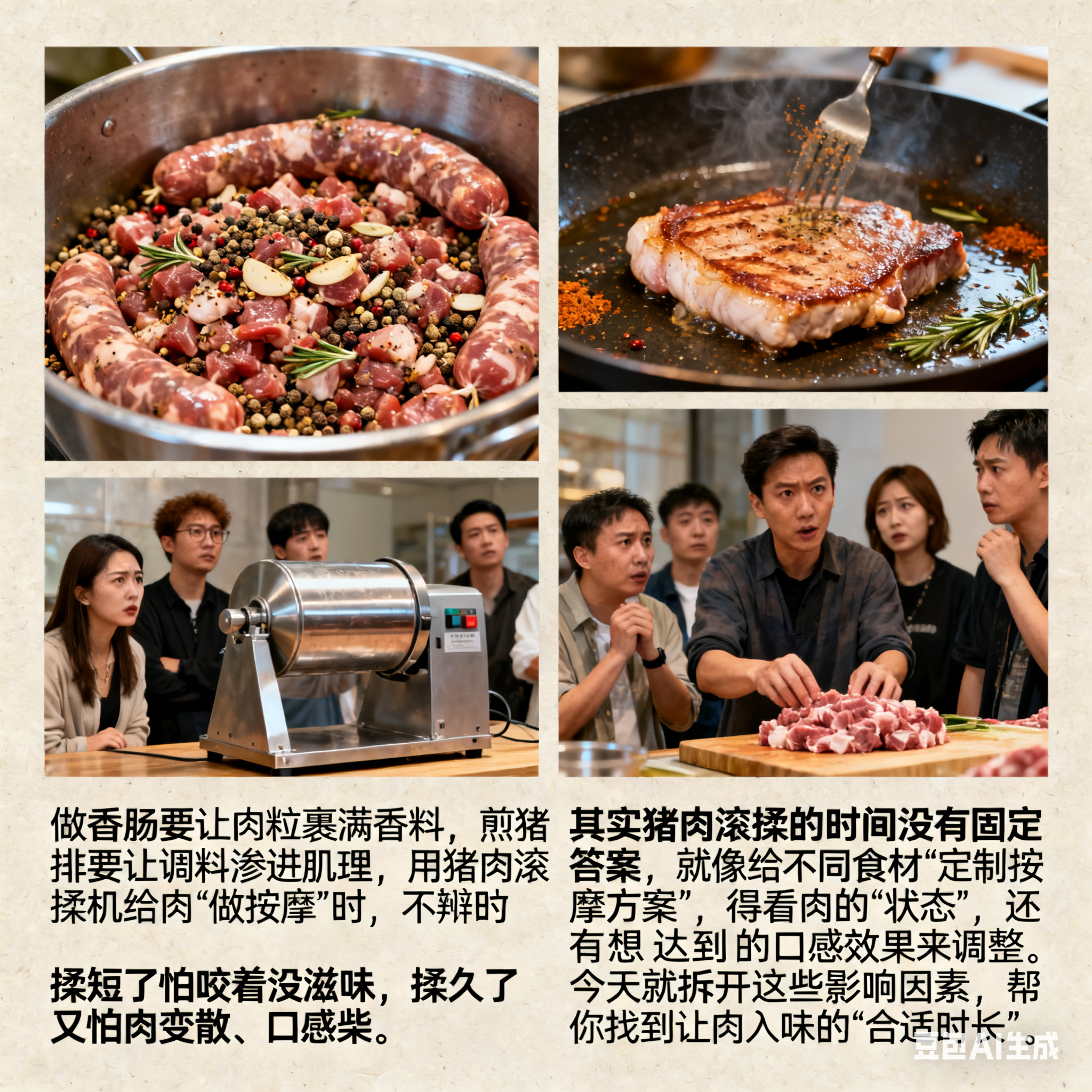 猪肉滚揉机，揉多久能腌入味？(1)