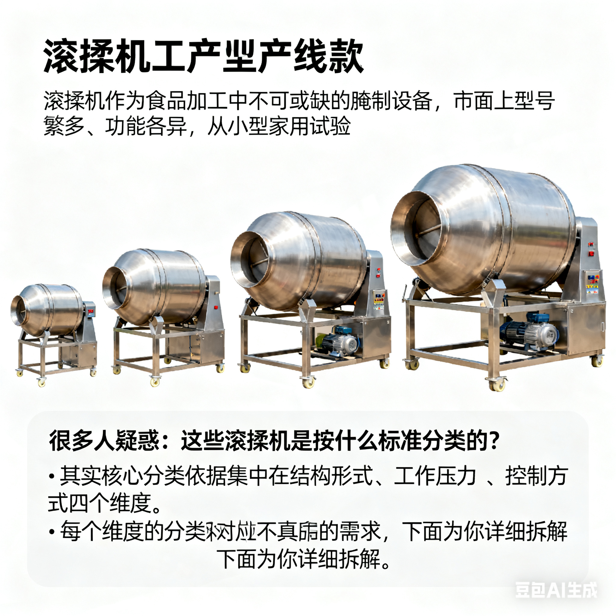 滚揉机的分类依据，你知道吗？(1)