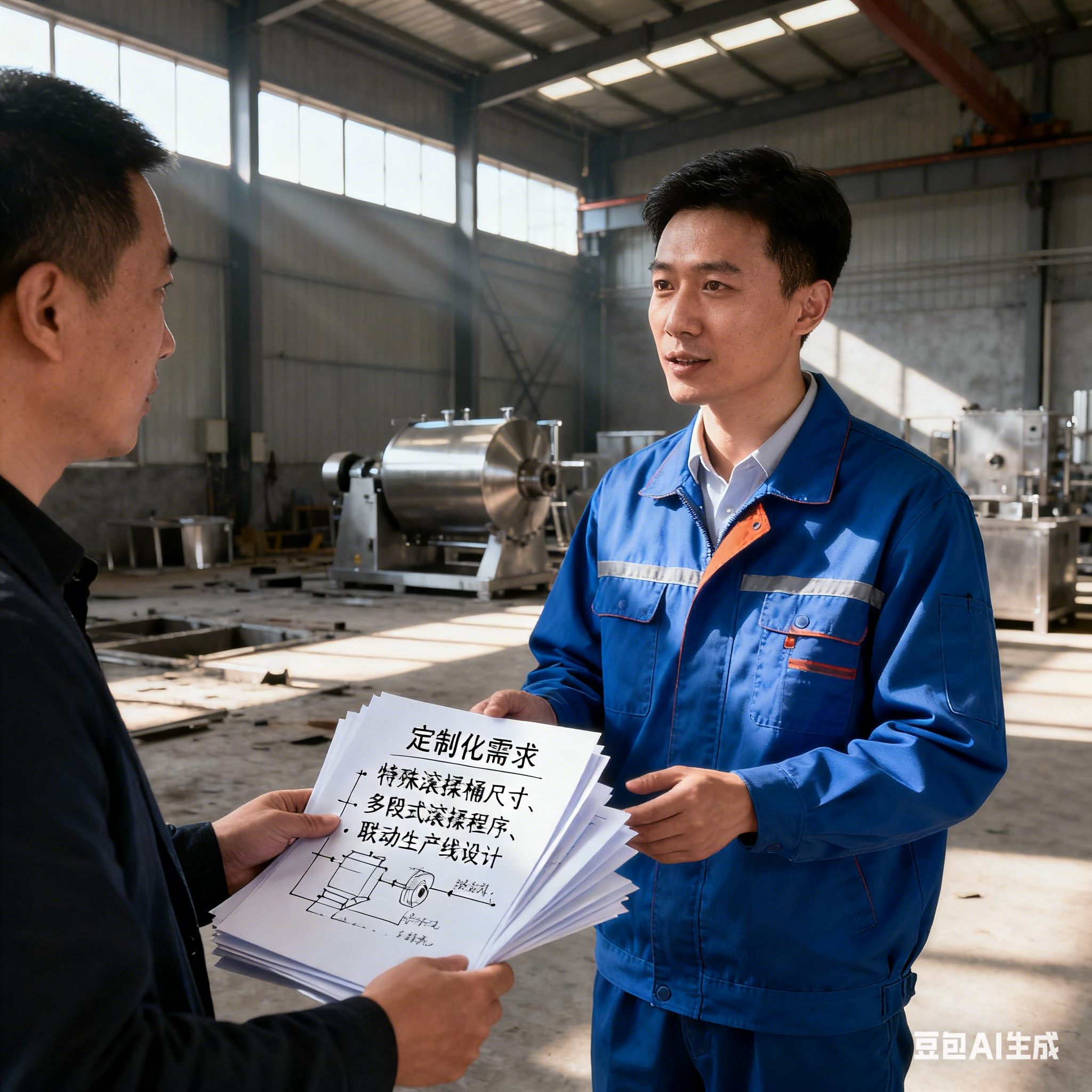 买全自动鸡柳真空滚揉机，有 1V1 客服吗？(2)