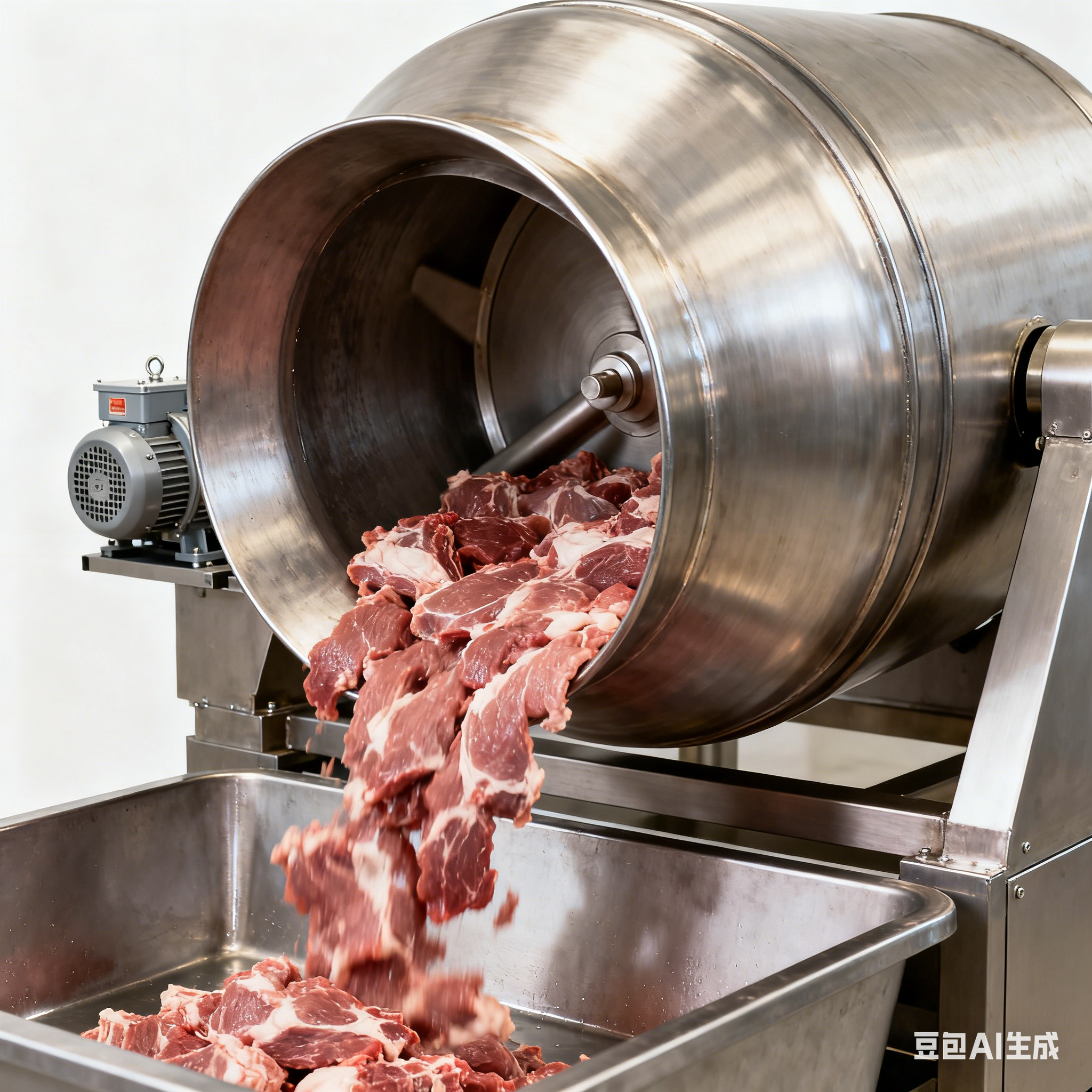 全自动肉制品滚揉机，怎么运行？(4)