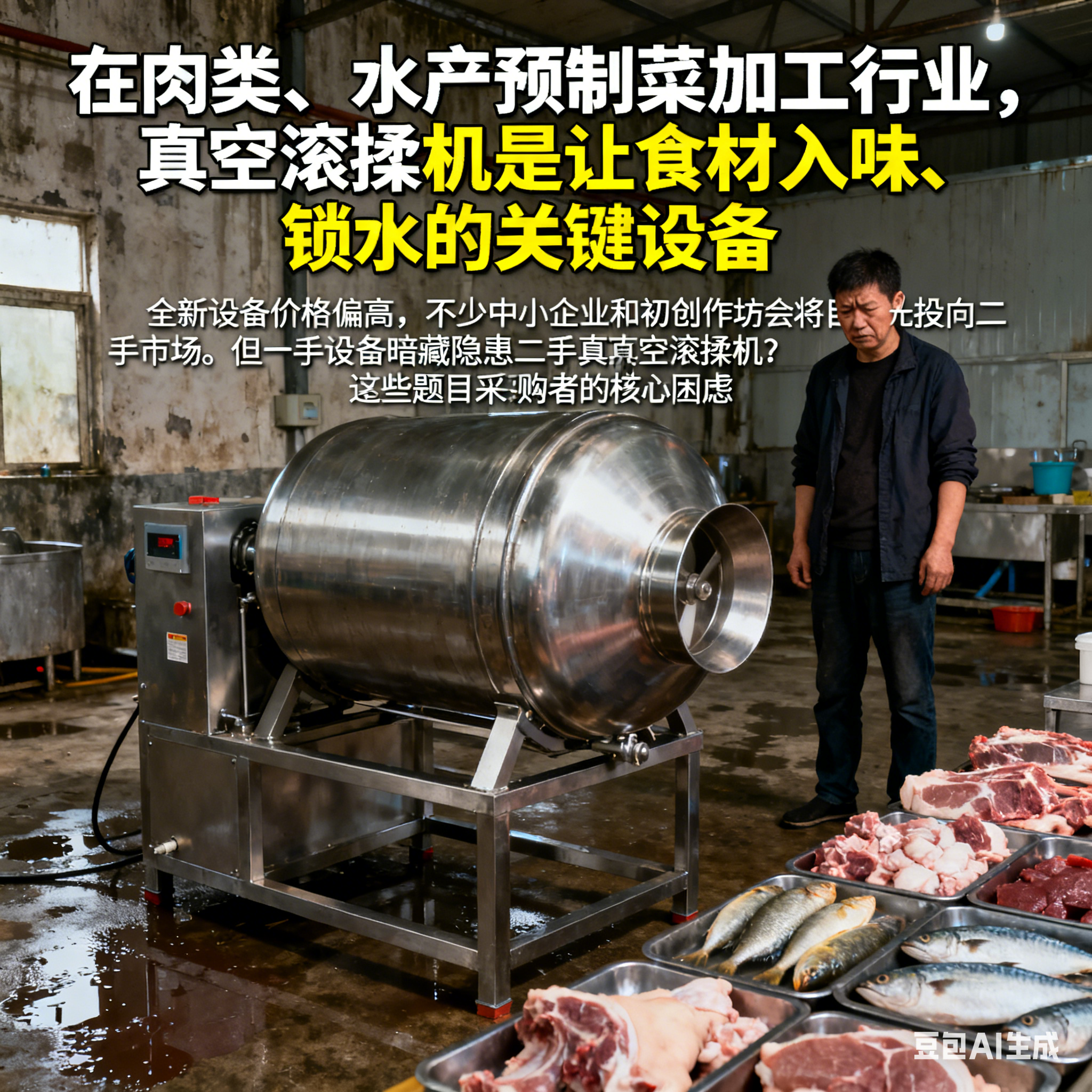 二手真空滚揉机，值得买吗？(1)